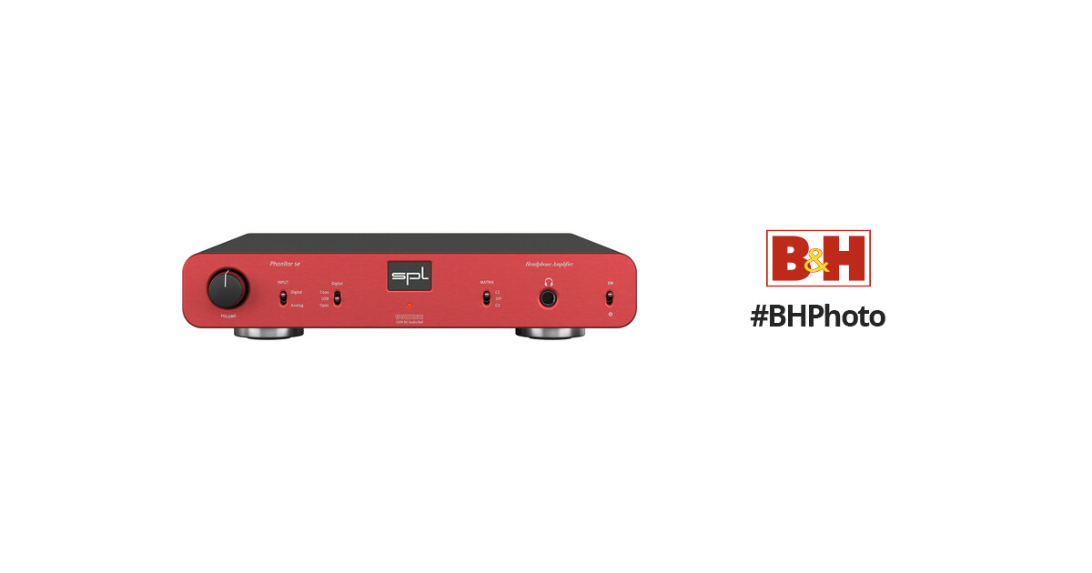 SPL Phonitor se Headphone Amp with DAC (Red) 19845 B&H Photo