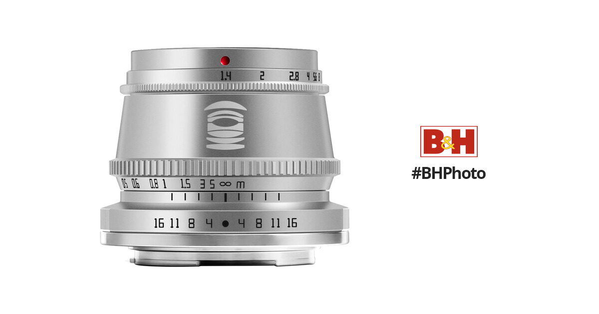 TTArtisan 35mm f/1.4 Lens for FUJIFILM X (Silver) A11S B&H Photo