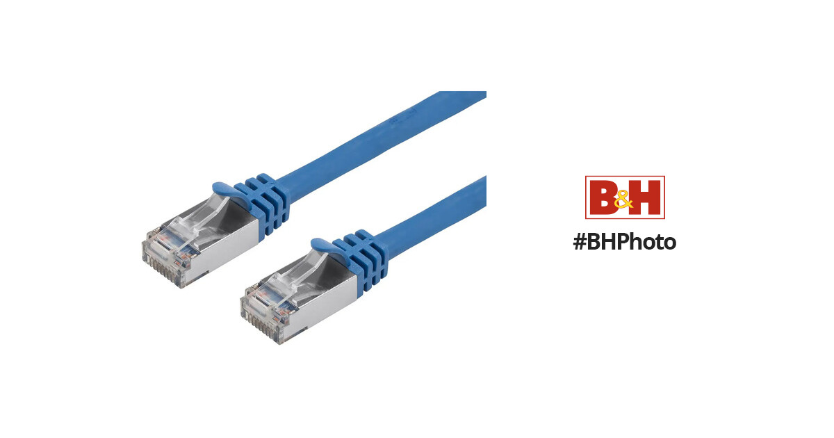 Monoprice Entegrade Series Cat7 26AWG Shielded (S/FTP) Ethernet Network Patch Cable, 7ft Blue