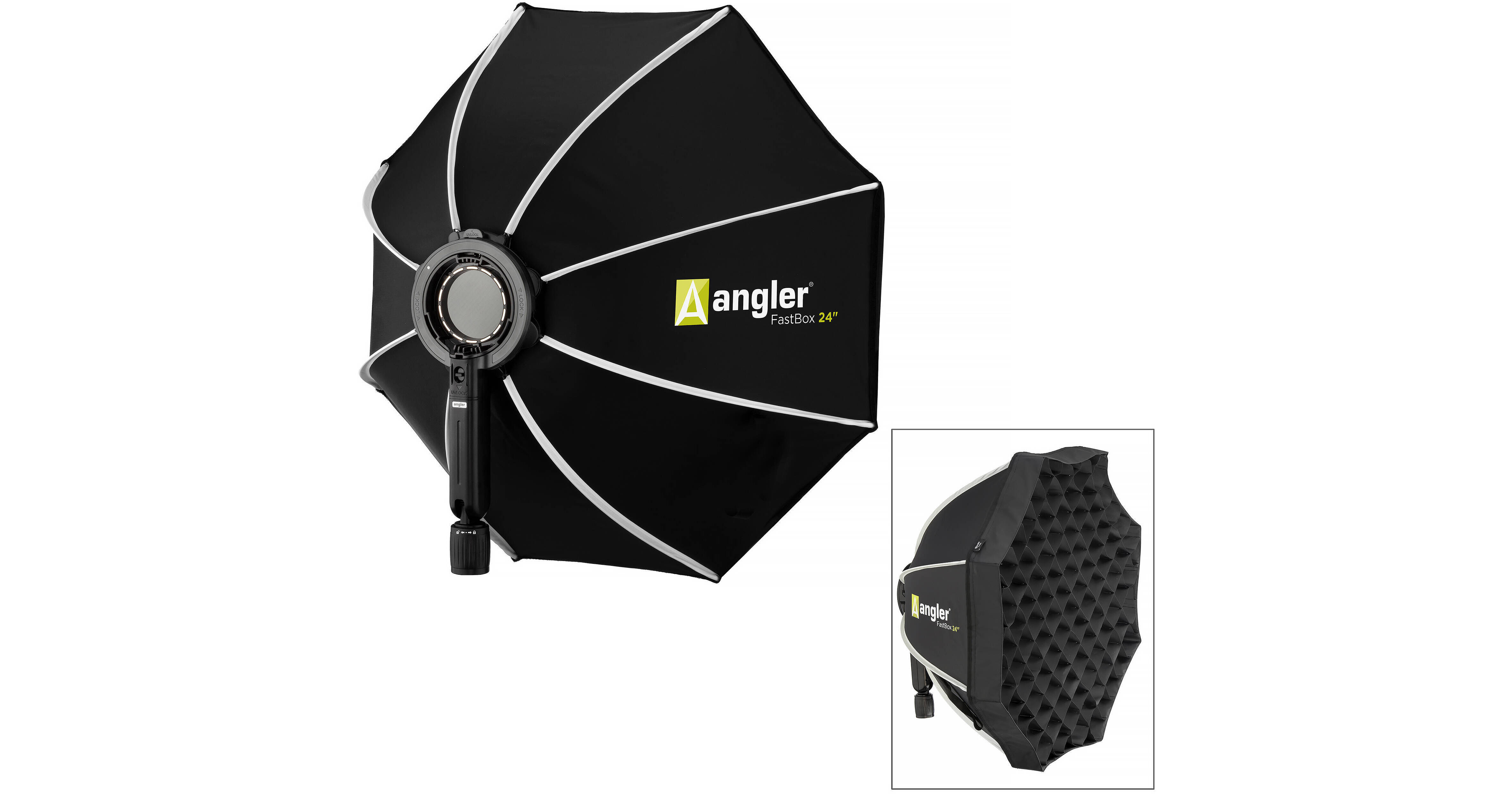 Angler FastBox 24" Octagonal Softbox Kit With Fabric Grid