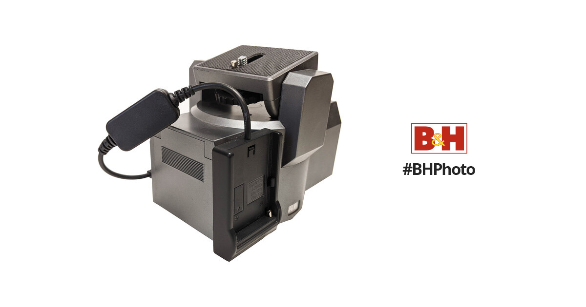 Bescor MP-101 Motorized Pan & Tilt Head with MP6VA L-Series Battery Plate  Kit