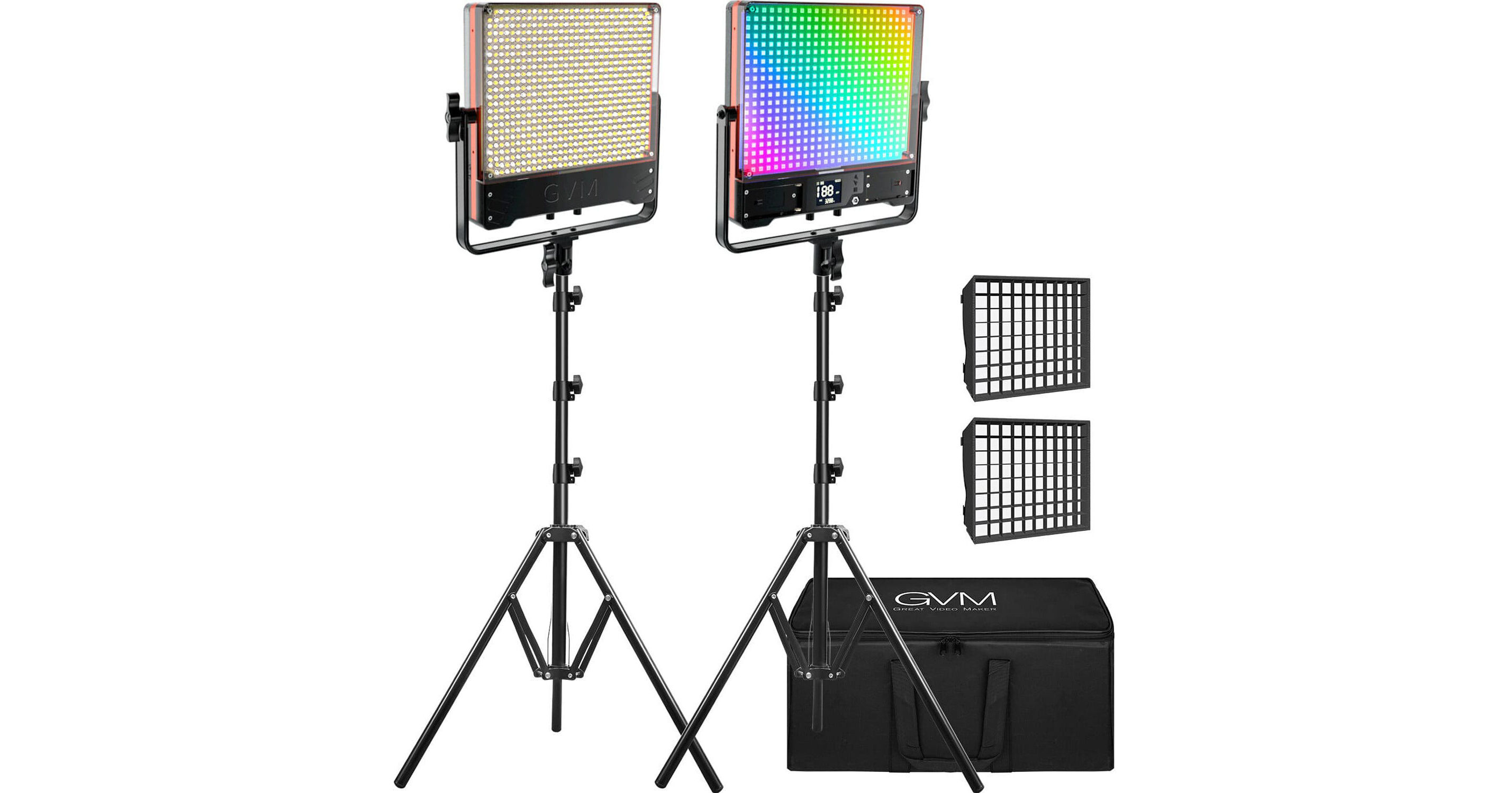 GVM 50SM Double-Sided Bi-Color & RGB LED Light Panel GVM-50SM-2L