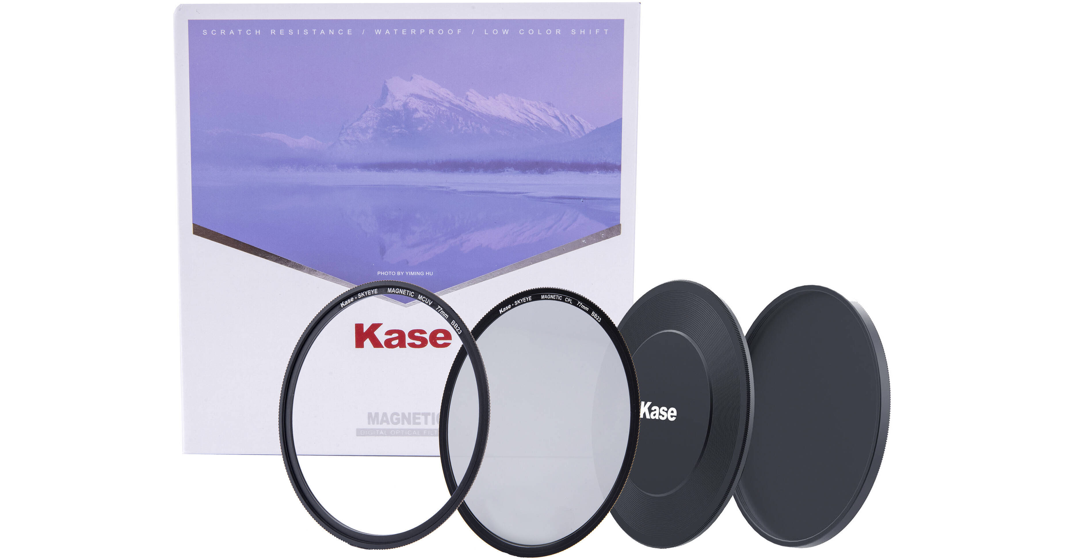 Kase 77mm Skyeye Magnetic Filter Starter Kit with MCUV, CPL, Magnetic  Adapter Ring, Front and Rear Caps