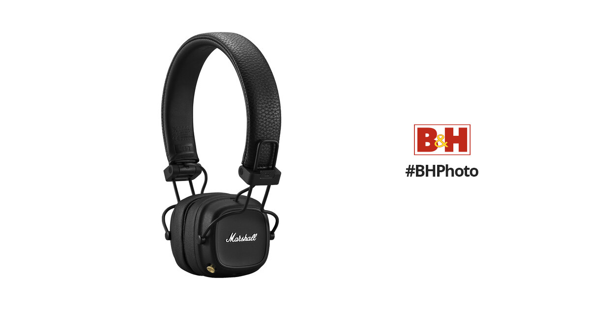 Marshall Major IV Wireless On-Ear Headphones (Black) 1005773 B&H