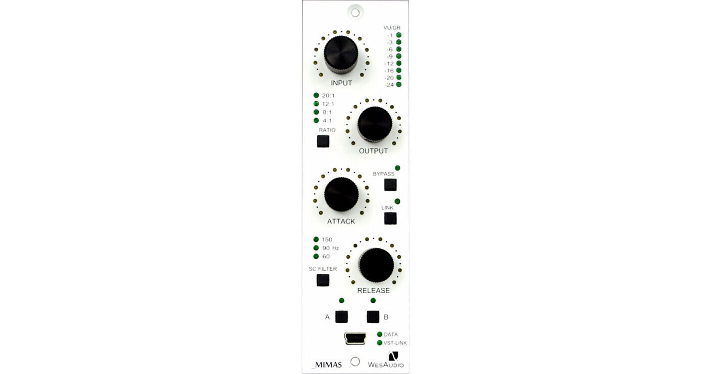 WesAudio _MIMAS 500 Series 1176-Style Analog Compressor with Digital Recall