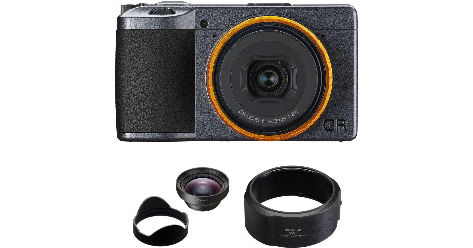 Ricoh GR III Street Edition Digital Camera with GW-4 Wide