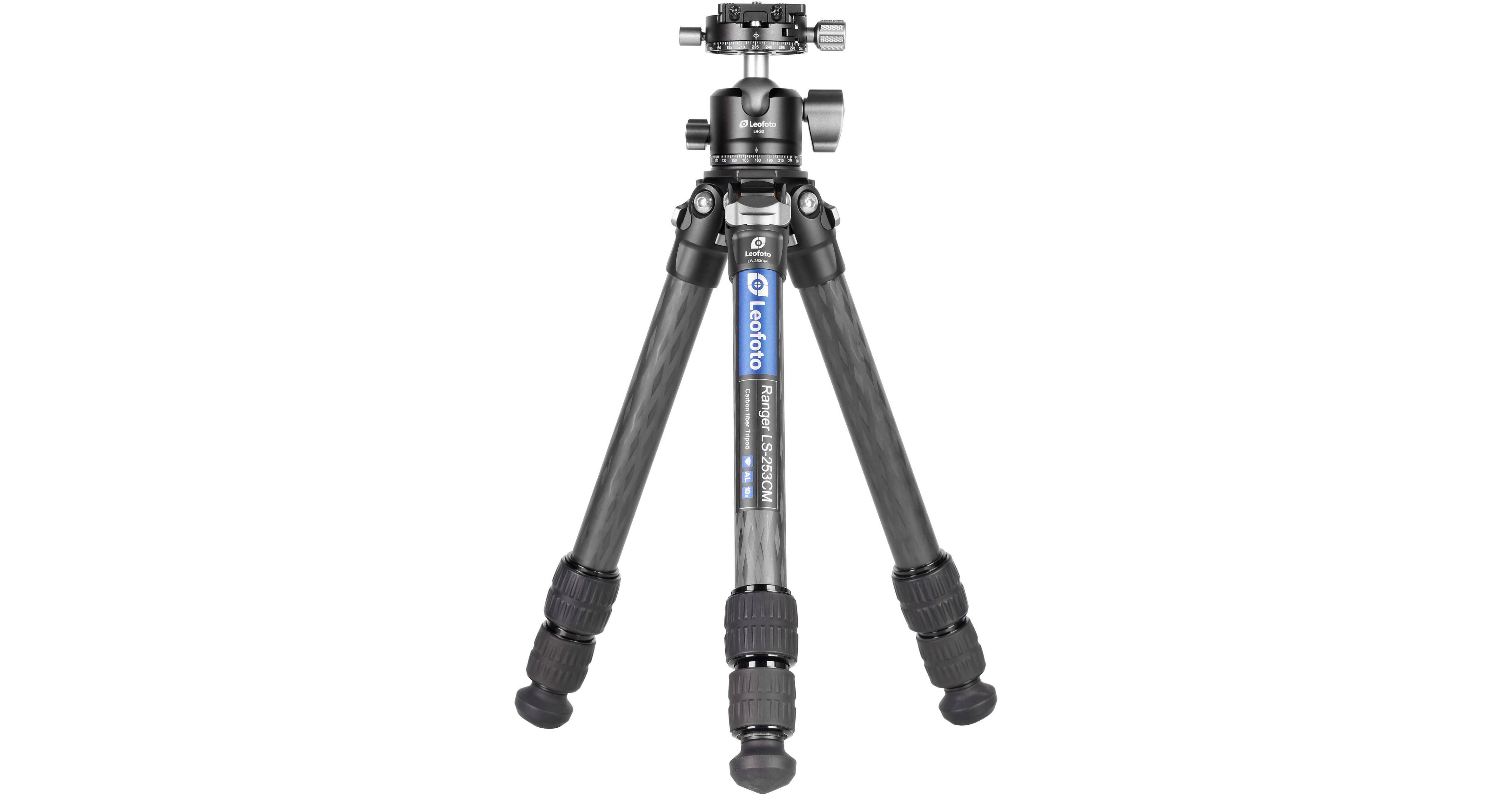 Leofoto LS-253CM CNC Carbon Fiber Tabletop Tripod with LH-30 Ball Head (27.4