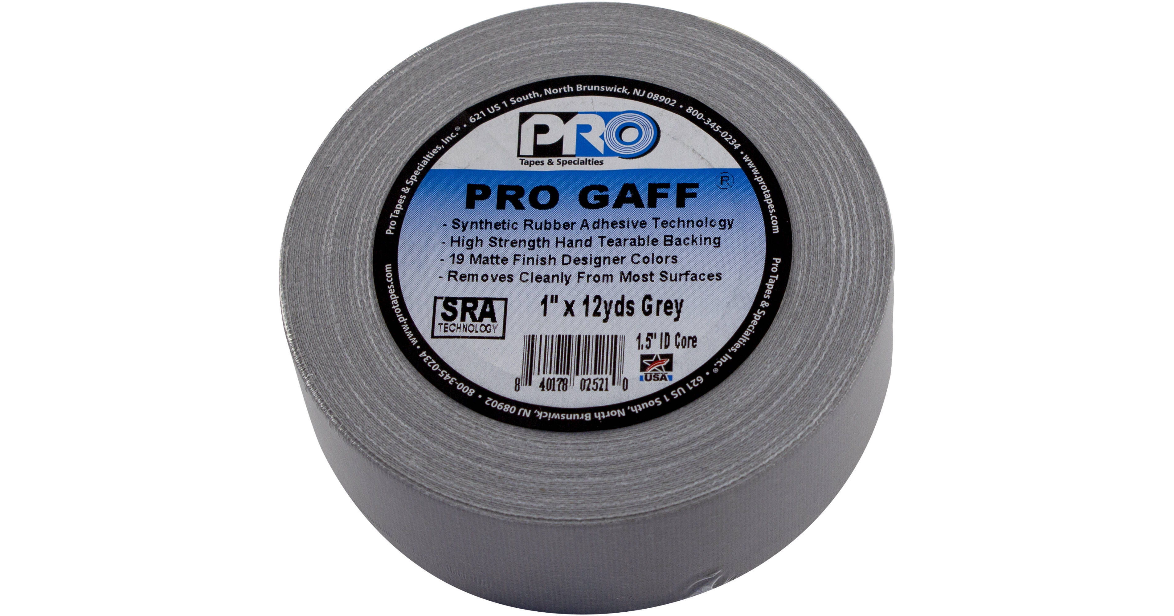 ProTapes Pro Gaff Matte Cloth Tape 001UPCG112MGRY112 B&H Photo