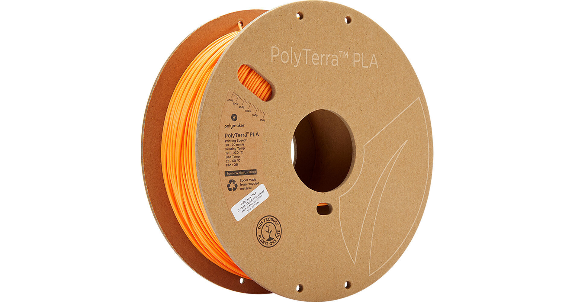 Polymaker 1.75mm PolyTerra PLA Filament PM70848 B&H Photo Video