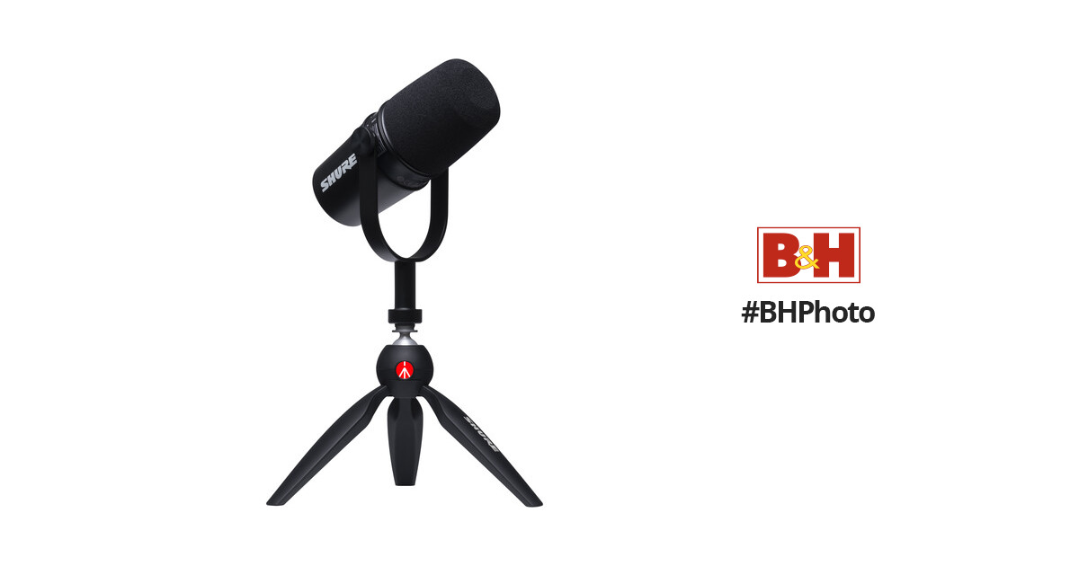 Shure MV7-K Podcast Microphone USB / XLR hybrid Dynamic Microphone