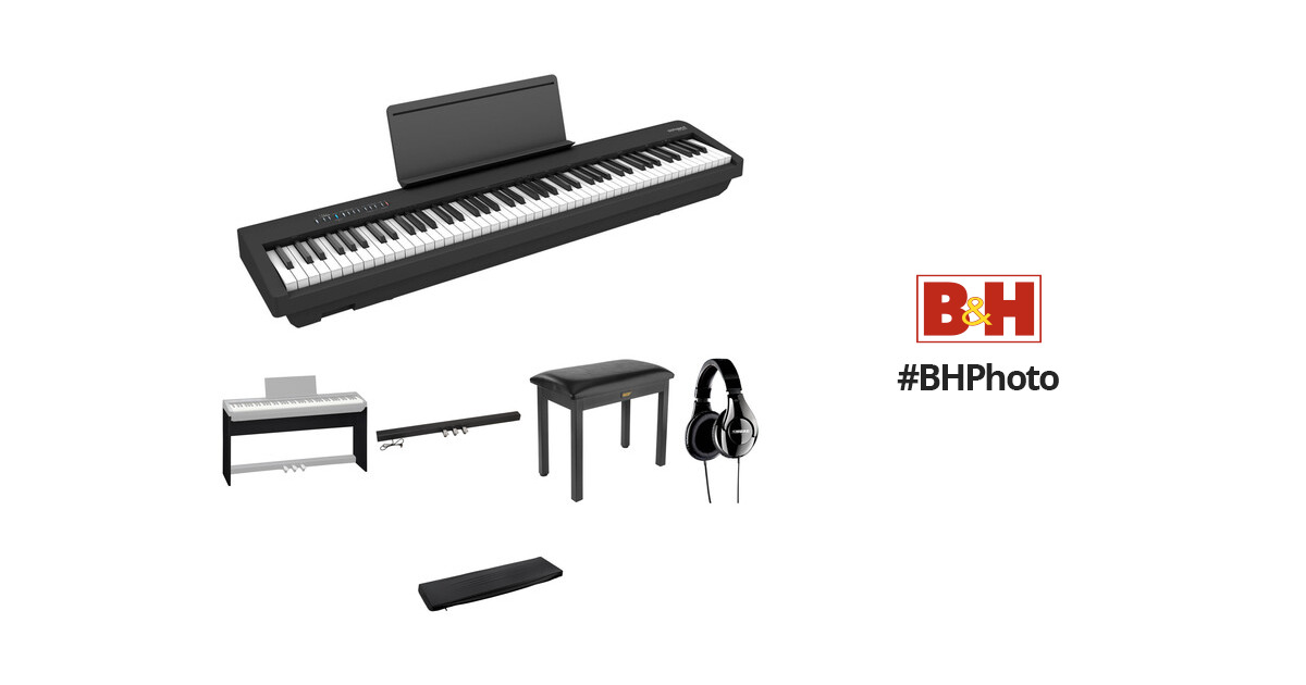 Roland FP-30X Home/Studio Bundle with Digital Piano, Stand
