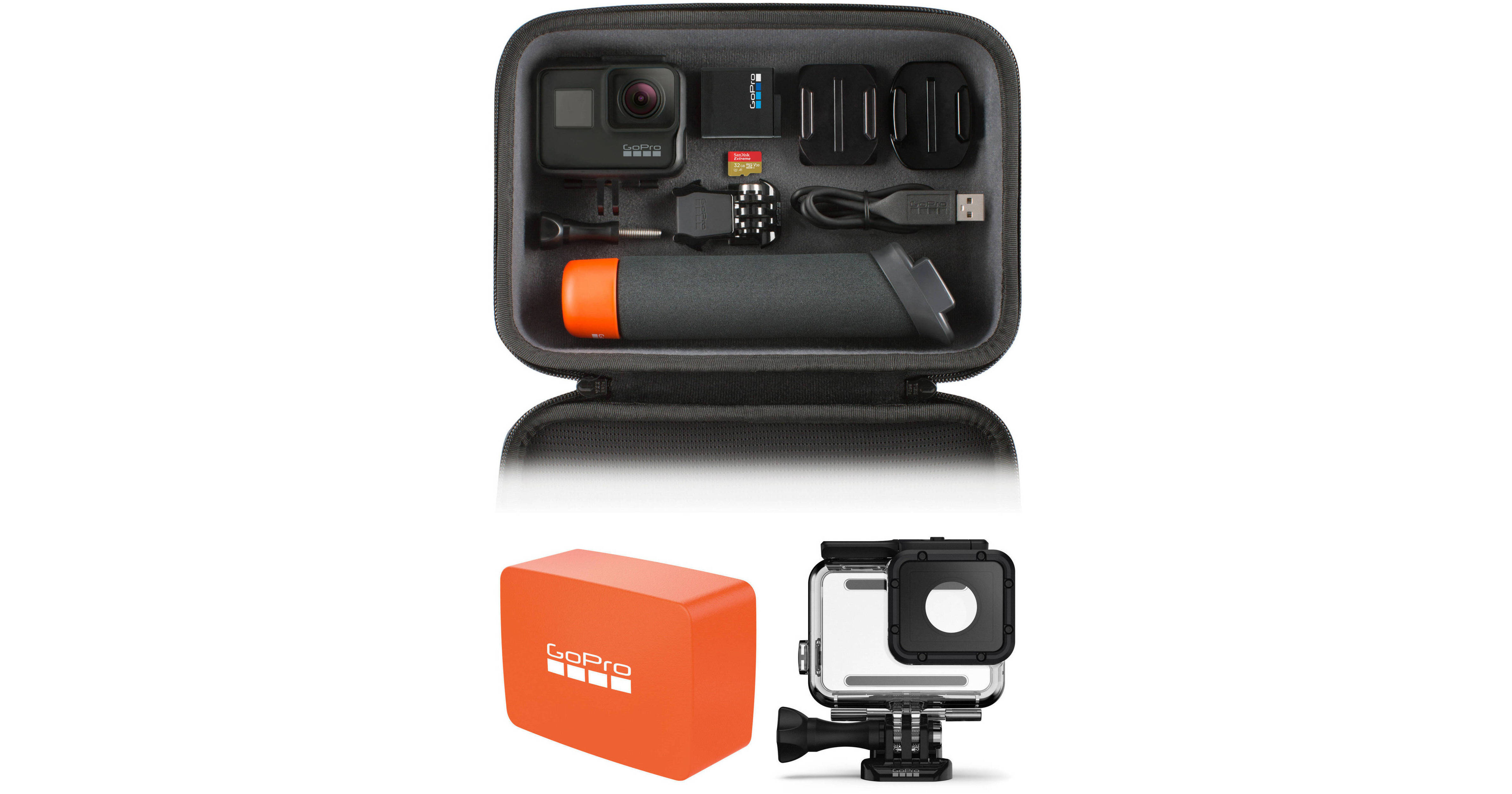 GoPro HERO7 Black Handler Bundle with Dive Housing & Floaty Kit