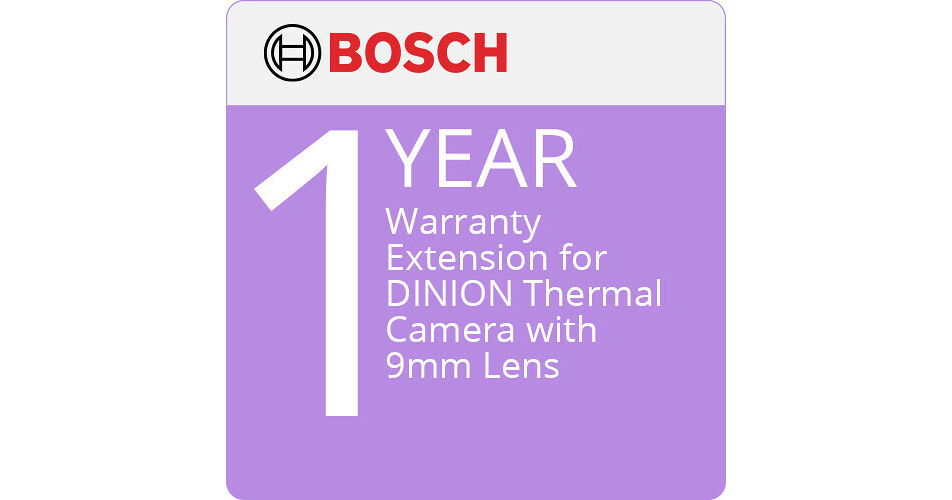 Bosch 12Month Extended Warranty for DINION Thermal