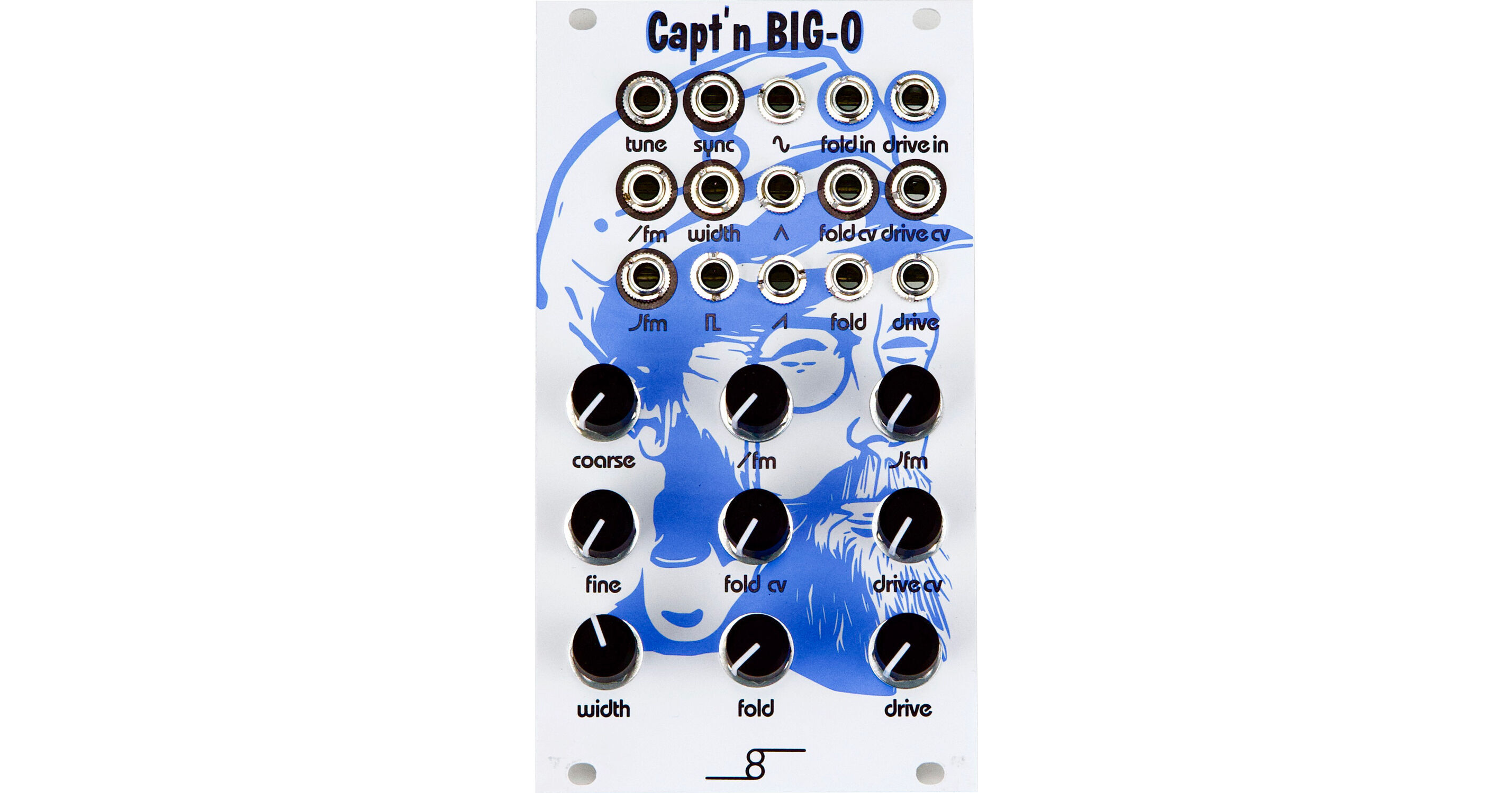 Cre8audio Capt'n Big-O Analog VCO with Waveshaping Eurorack Module (14 HP)