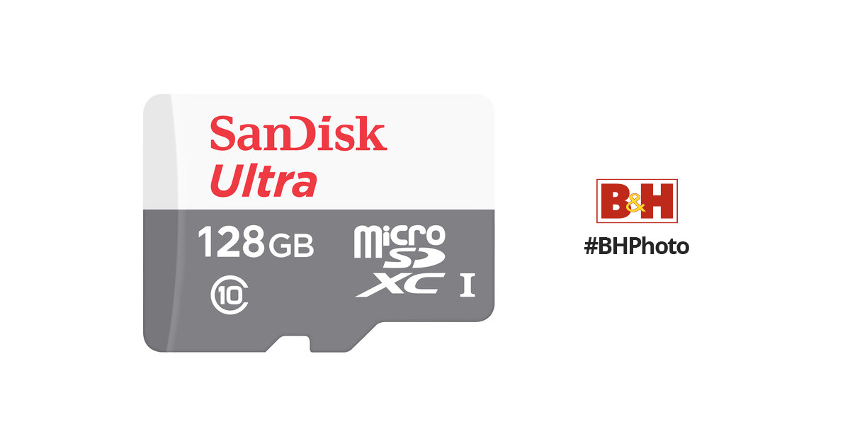 SanDisk 128GB (2-Pack) Ultra microSDXC UHS-I Memory Card (2x128GB) with  Adapter - SDSQUAB-128G-GN6MT