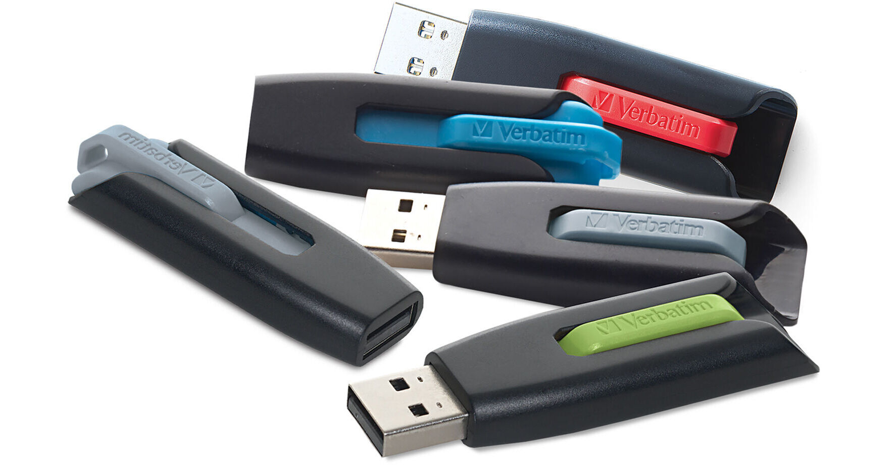 Verbatim 32GB Store 'n' Go V3 USB 3.2 Gen 1 Flash Drive (5-Pack, Assorted)