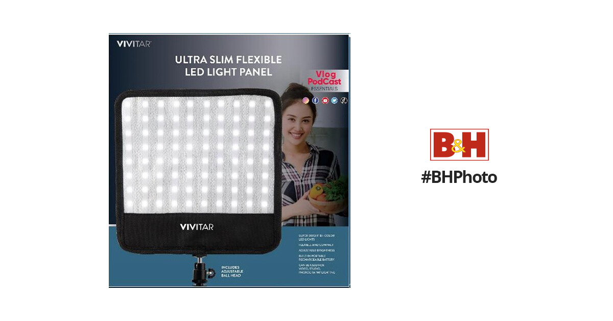 Vivitar Ultra-Slim Flexible LED Light Panel VIVVLFLX90 B&H Photo