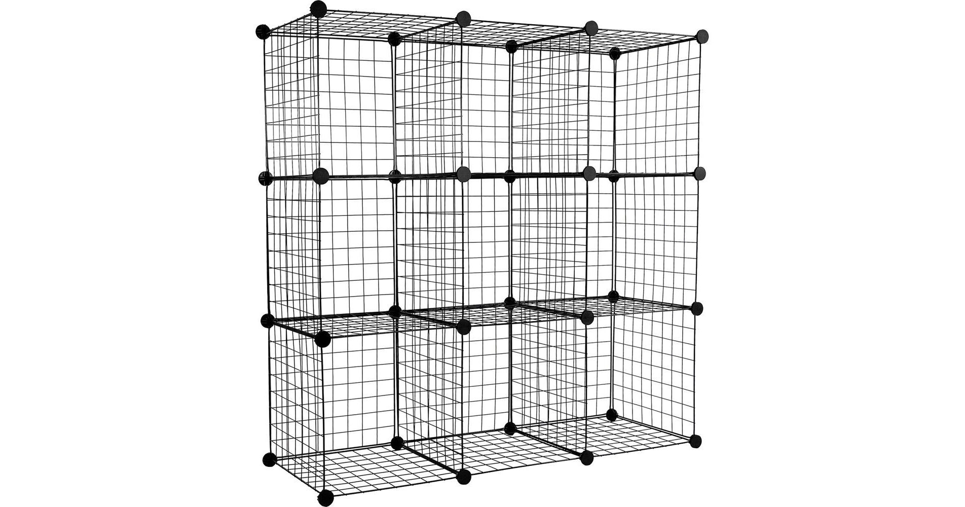 MountIt! Wire Cube Storage Organizer (Set of 9) WI4011 B&H