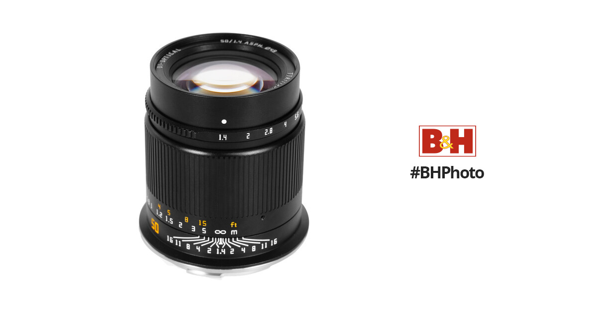 TTArtisan 50mm f/1.4 Manual Focus Lens for Canon R A09B-R B&H