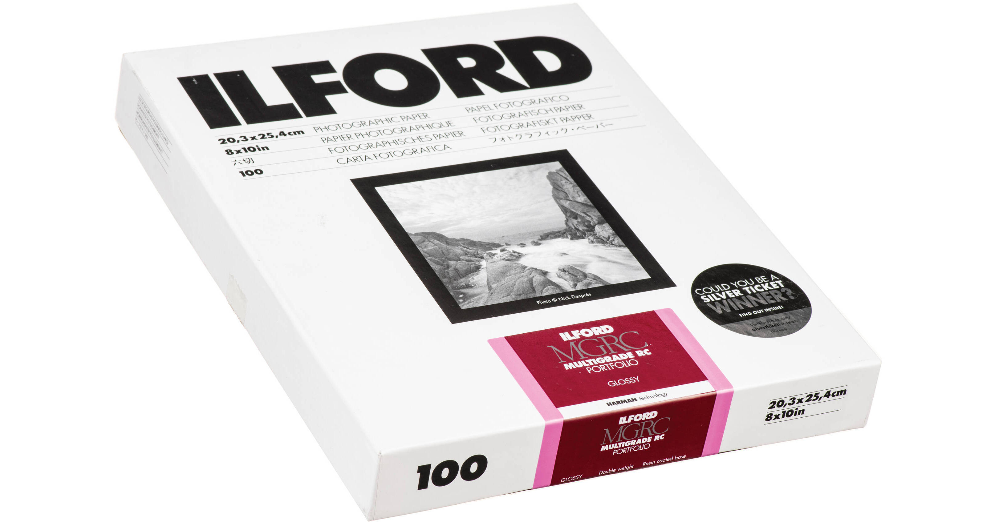 Ilford RC Portfolio Photo Paper (Glossy, 8 x 10, 100 Sheets)