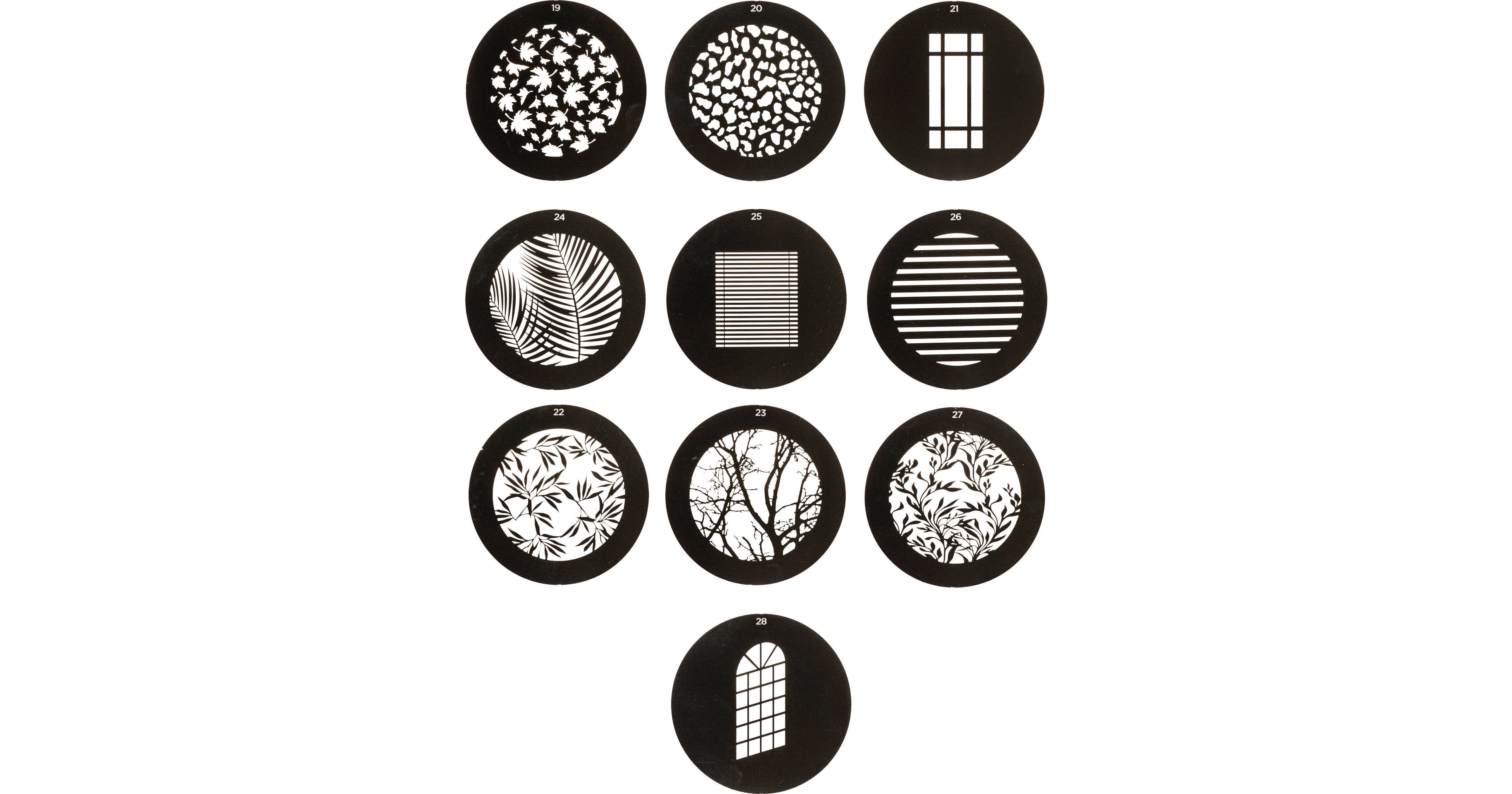 Gobos for Lighting & Photography Gobo Patterns & Discs B&H