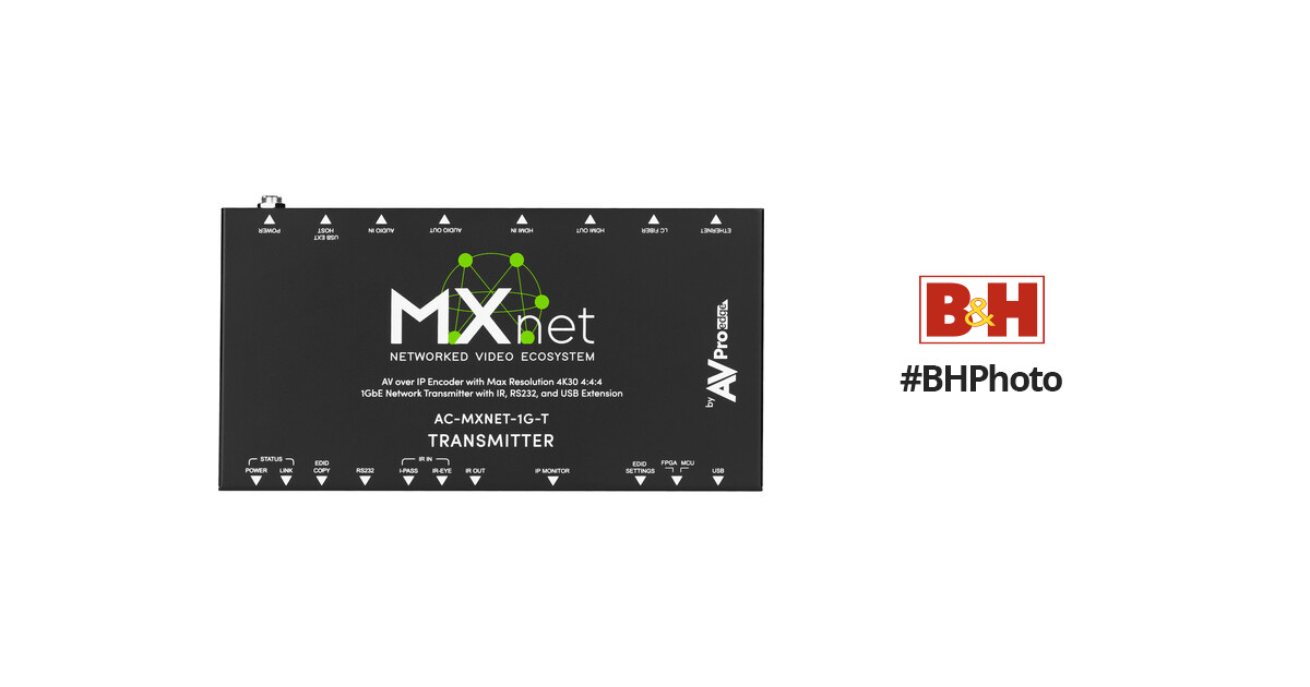 AVPro Edge MXNet 1G Encoder/Transmitter Device AC-MXNET-1G-E B&H