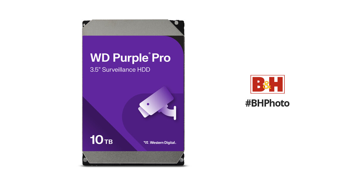 WD101PURP - Disque dur interne 10 To WD Purple Pro 3.5 SATA 7200 RPM -  Western Digital 