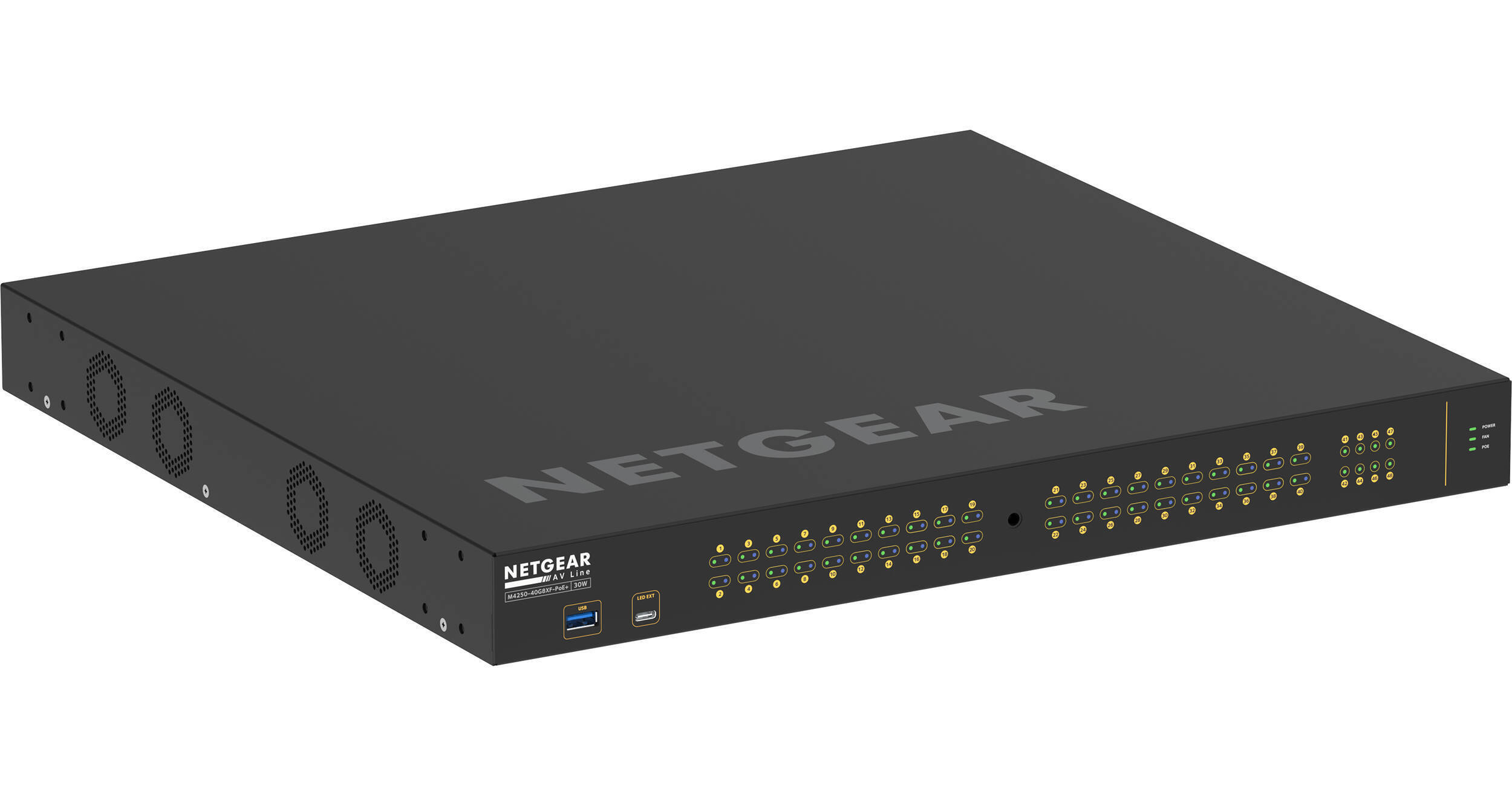 Netgear AV Line M4250 GSM4248PX 40-Port Gigabit GSM4248PX-100NAS