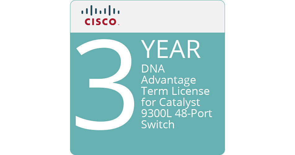 Cisco DNA Advantage 3Year Term License C9300LDNAA483Y B&H