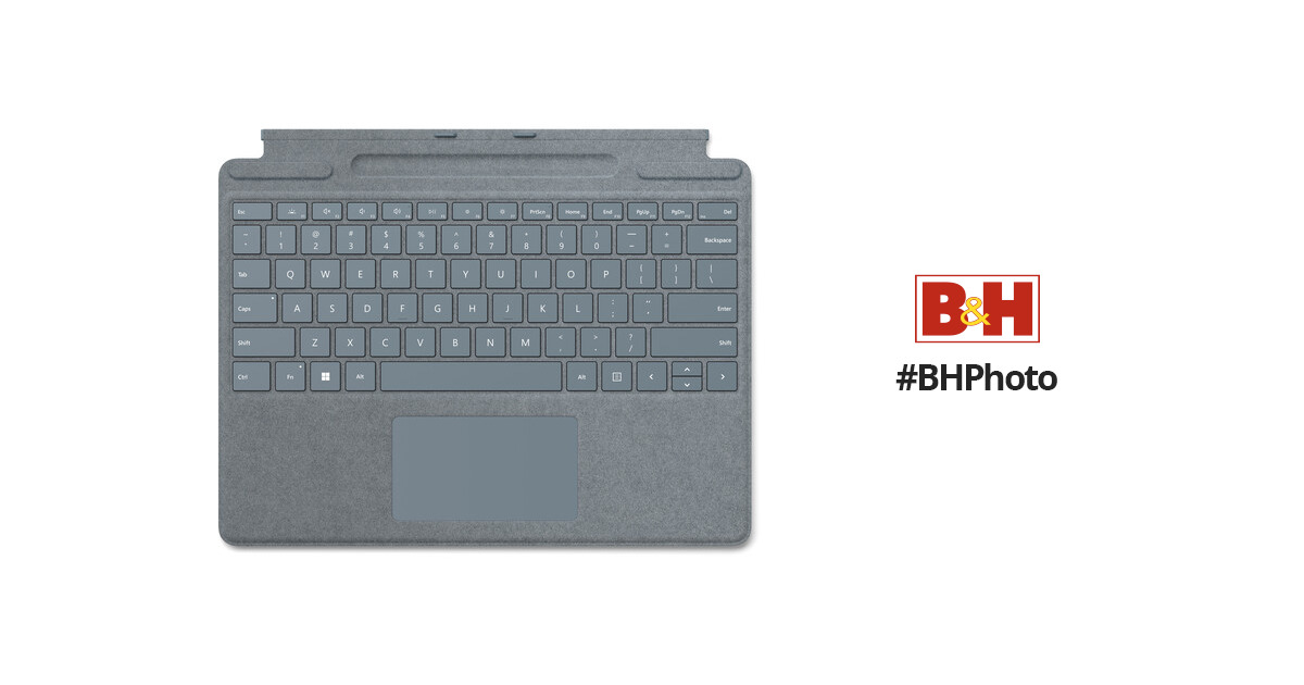 Nieuwsgierigheid verfrommeld hoe te gebruiken Microsoft Surface Pro Signature Keyboard Cover 8XA-00041 B&H