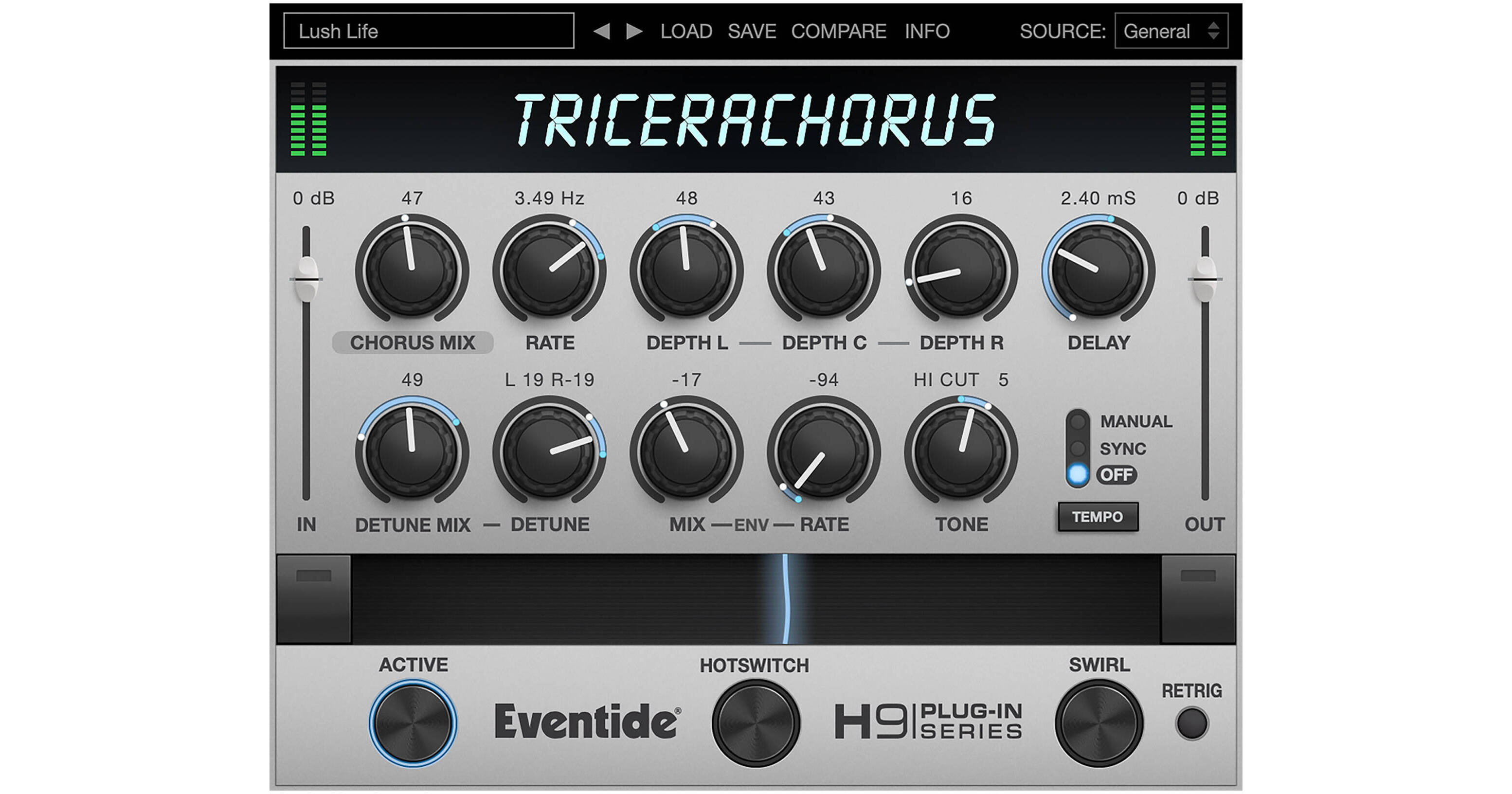 Eventide TriceraChorus Effects Pedal 1219-041 B&H Photo Video