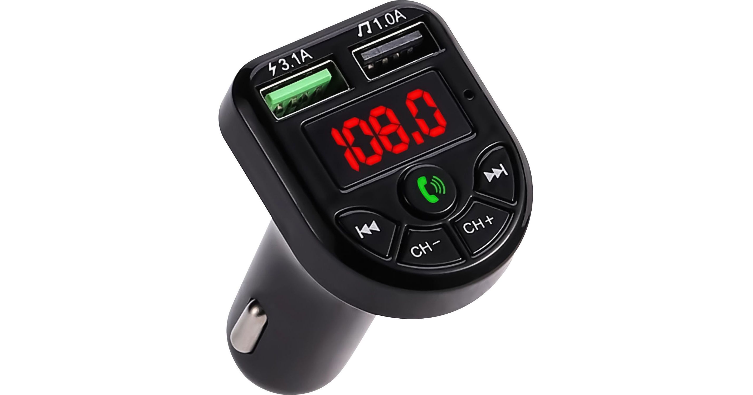 Dual USB Car Charger \u0026 FM Transmitter 