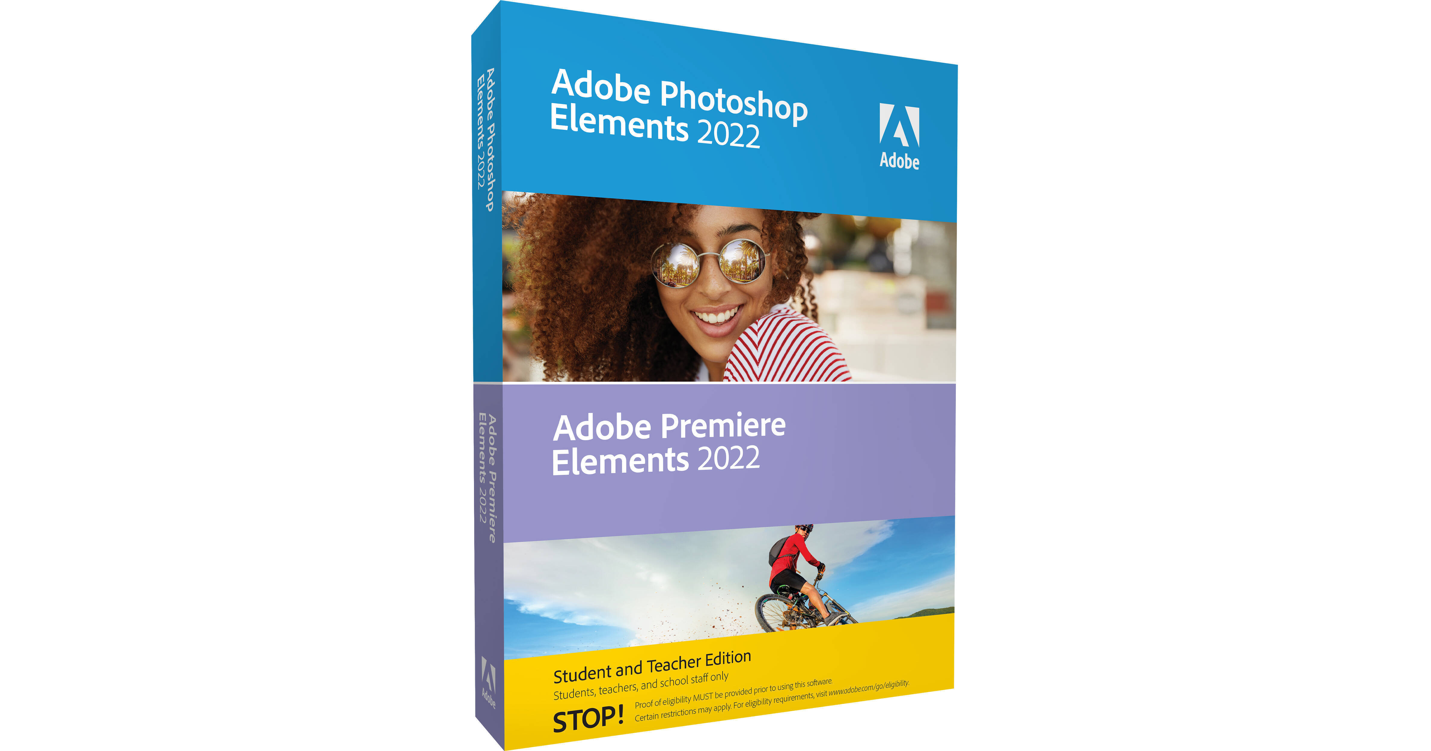 Adobe Photoshop & Premiere Elements 2022 Student & Teacher Edition  (Mac/Windows, DVD)