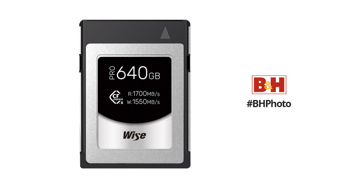 Wise Advanced 640GB CFX-B Series CFexpress Type B Memory Card