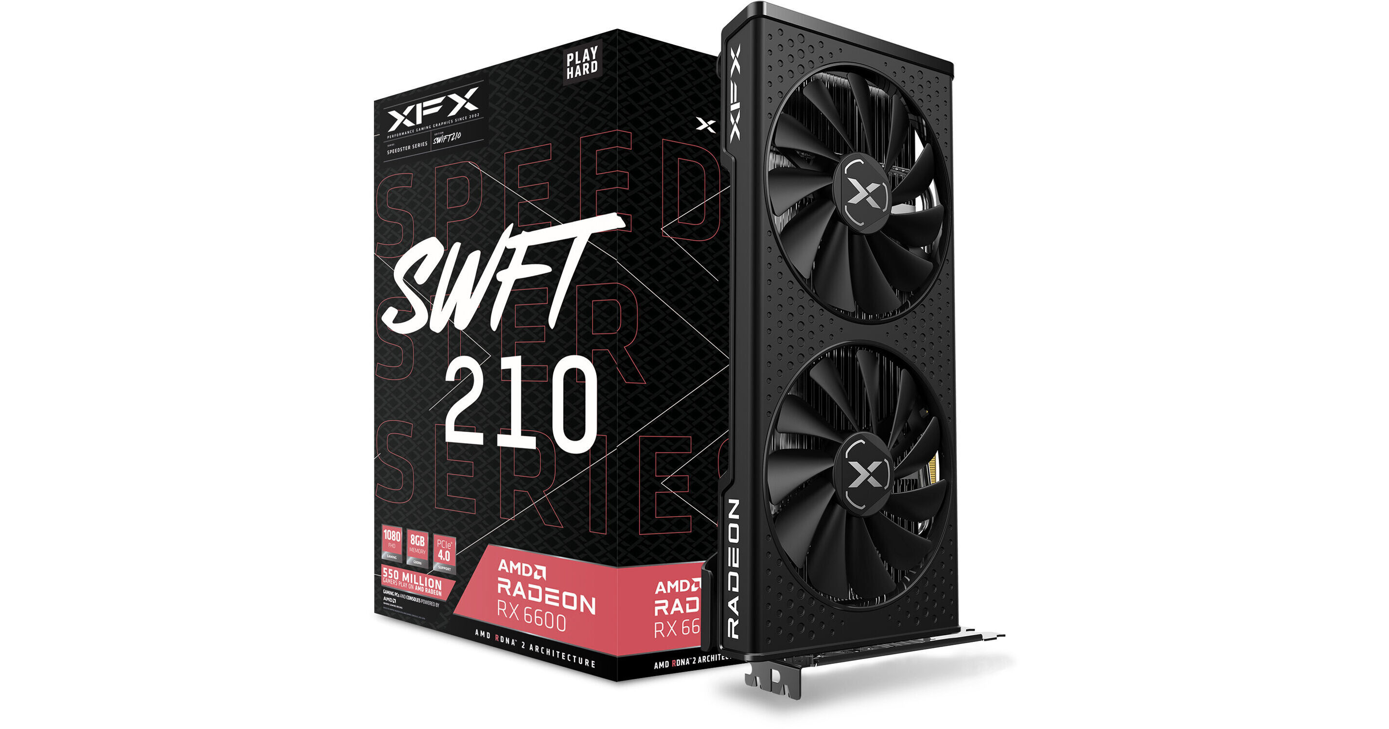 XFX Radeon RX 6600 SPEEDSTER SWFT 210 CORE Gaming Graphics Card