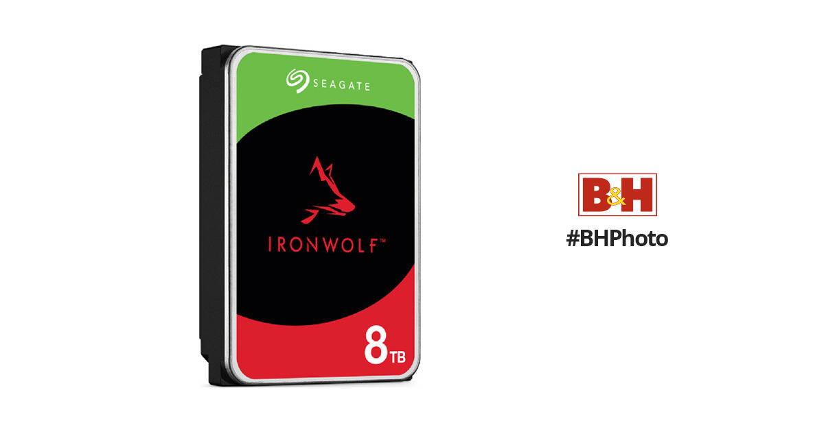 Seagate IronWolf 8TB NAS Internal Hard Drive HDD – 3.5 Inch SATA 6Gb/s 7200  RPM 256MB Cache for RAID Network Attached Storage – Frustration Free