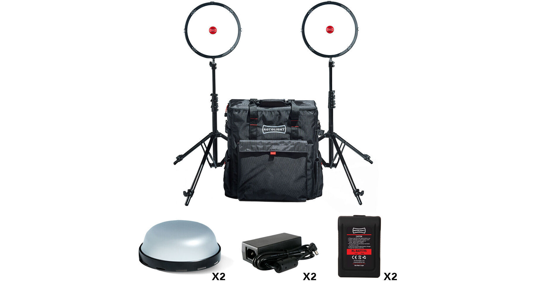 Rotolight AEOS 2 Ultimate 2Light Kit RLAEOS2ULKIT B&H Photo