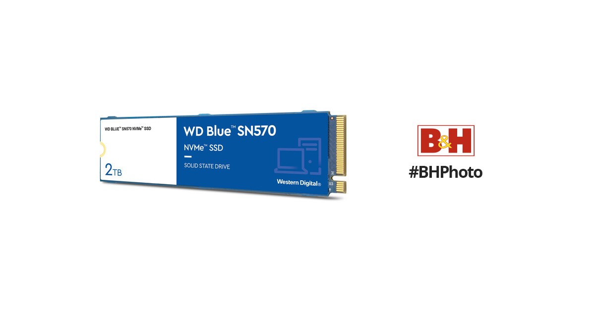 WD 2TB Blue SN570 NVMe M.2 Internal SSD WDBB9E0020BNC-WRSN B&H