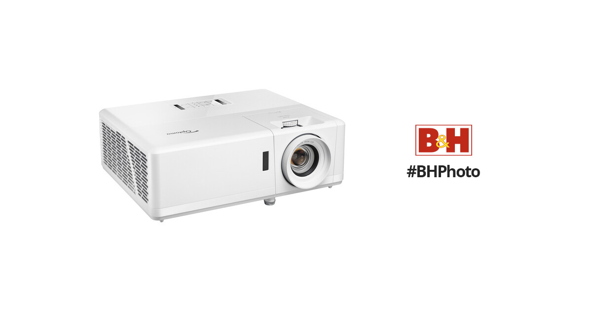 Optoma Proyector láser UHZ50 Smart 4K UHD de cine en casa | 3000 lúmenes |  Opciones de ajuste HDR | Color cinematográfico | Instalación flexible Zoom