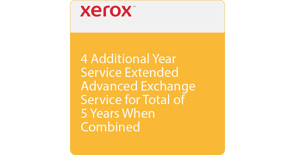 Xerox 4Year Extended Advanced Exchange Service for B310 EB310E5