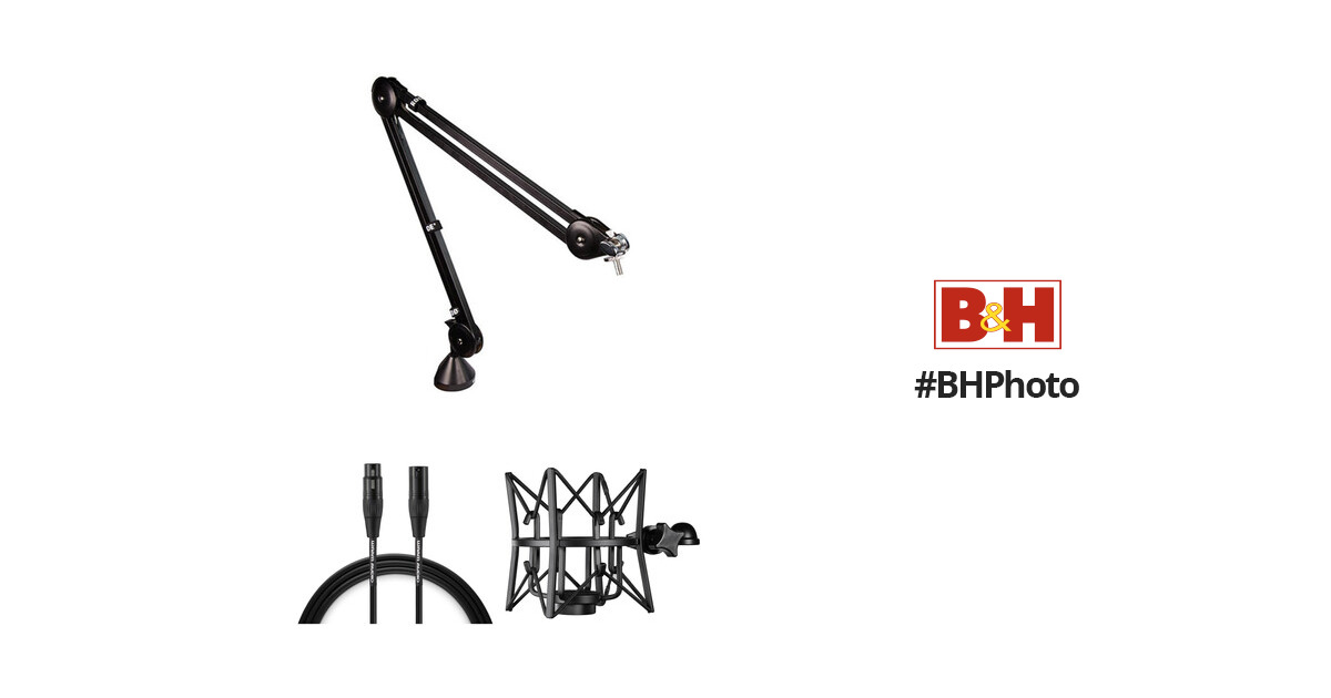 RODE PSA1 Studio Boom Arm Kit with XLR Cable and Shockmount for Rode  Podcaster or Procaster Microphone