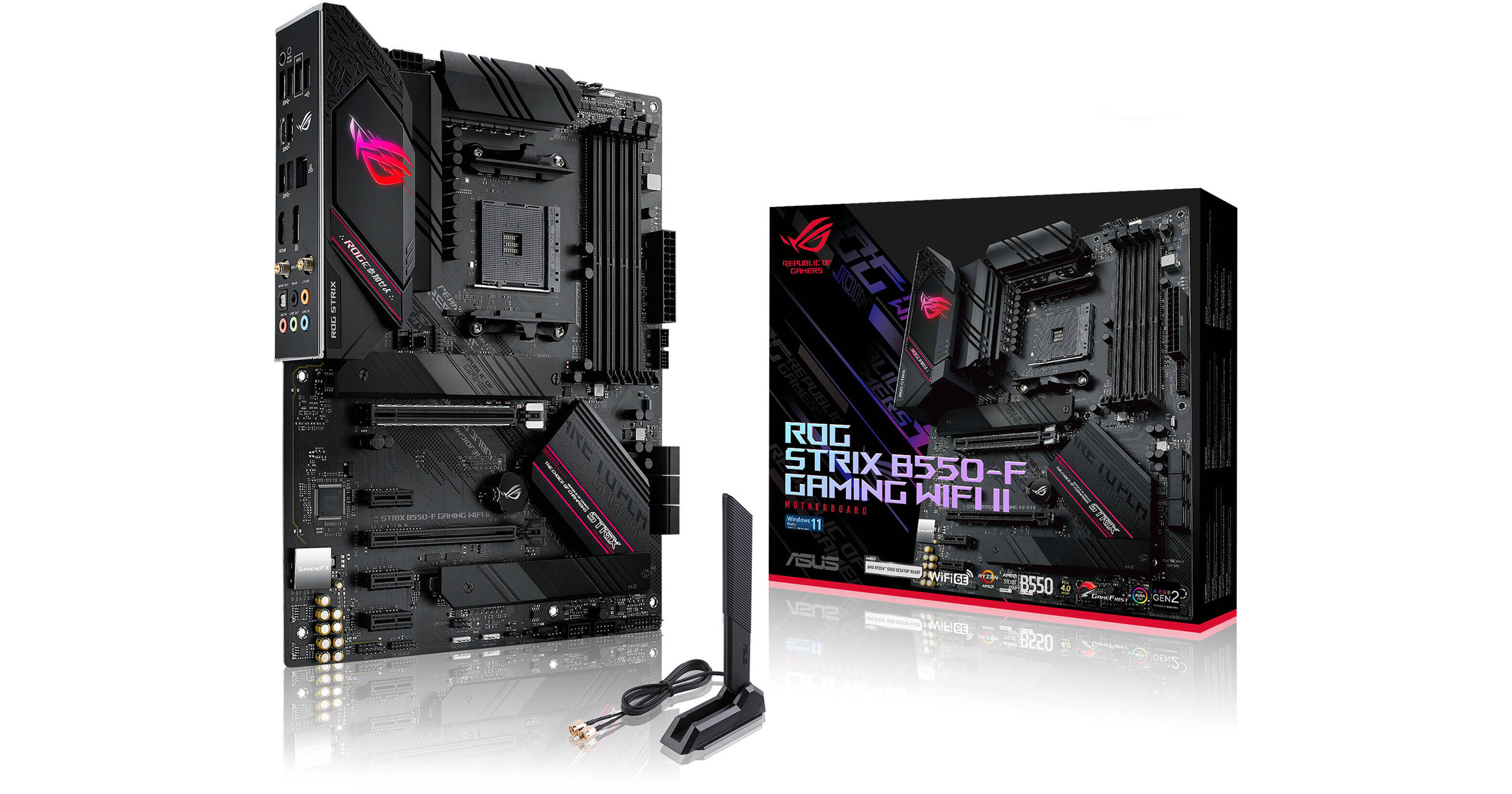 ASUS ROG STRIX B550-A GAMING Moderkort - AMD B550 - AMD AM4 socket - DDR4  RAM - ATX