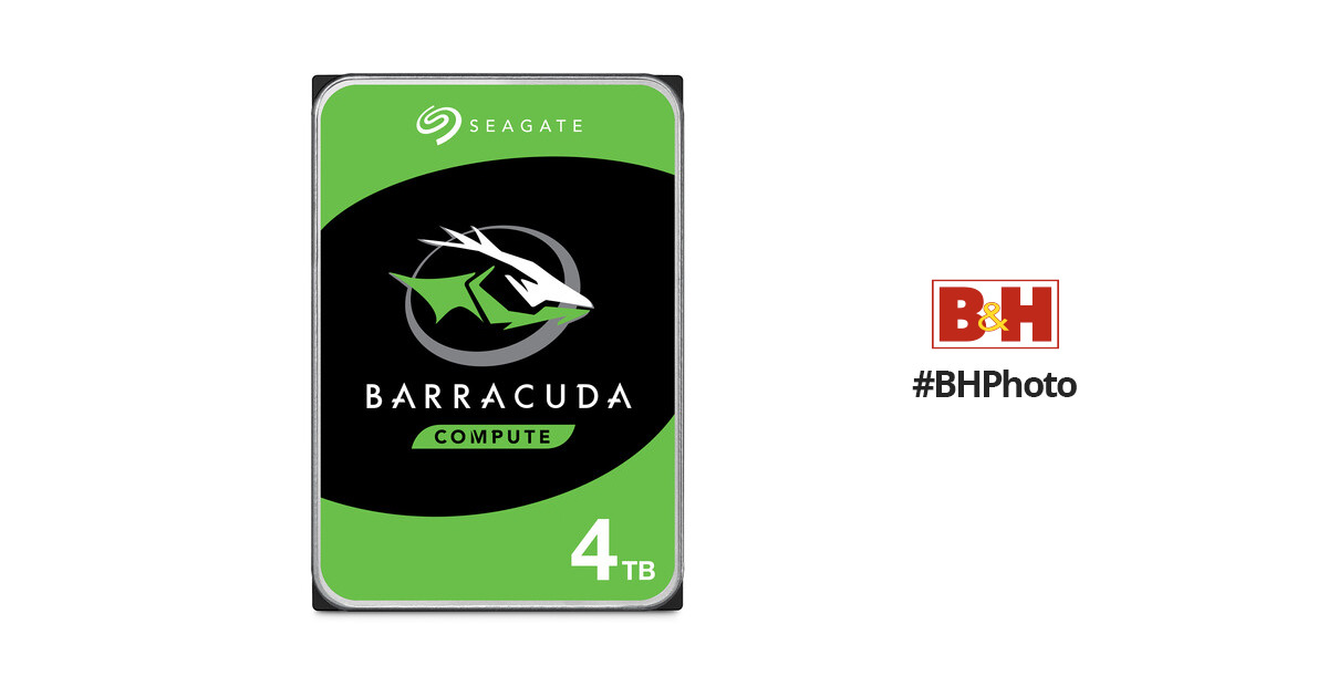 Seagate 4TB BarraCuda SATA 6Gb/s 256MB Cache 3.5-Inch Internal Hard Drive  (ST4000DM004) Single Pack 