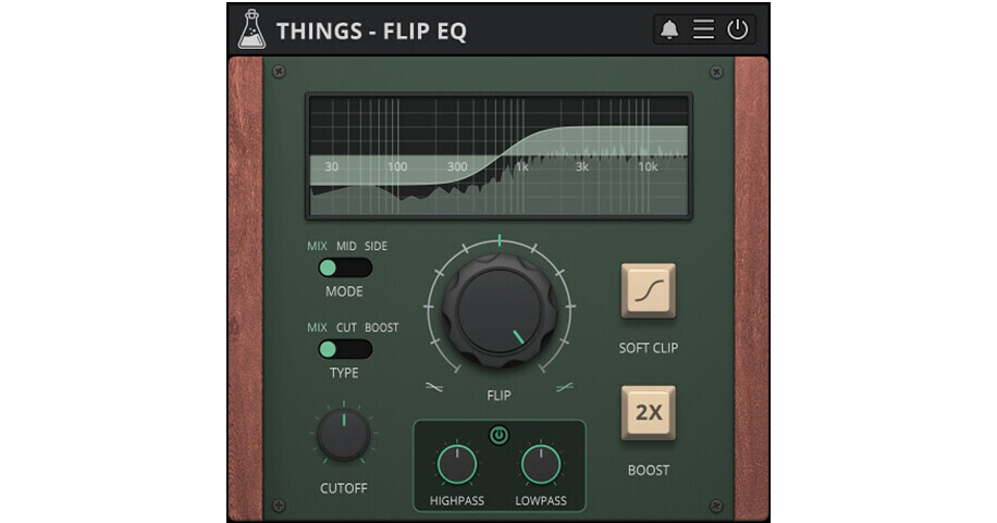 Things Flip EQ - Tilt EQ with Mid and Side (VST, AU, AAX) - AudioThing