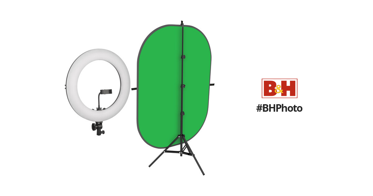 Twitch LED Ring Light + Green Screen, Photography, Photography Accessories,  Lighting & Studio Equipment on Carousell