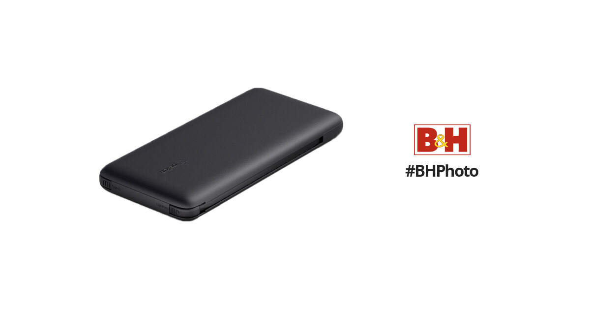 Belkin BoostCharge USB-C Power Bank BPB011BTBL B&H Photo Video