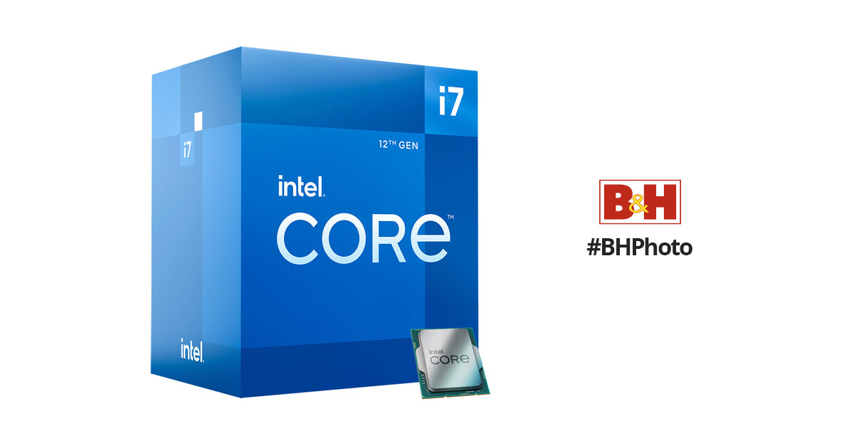 PC/タブレット PC周辺機器 Intel Core i7-12700 2.1 GHz 12-Core LGA 1700 BX8071512700 B&H