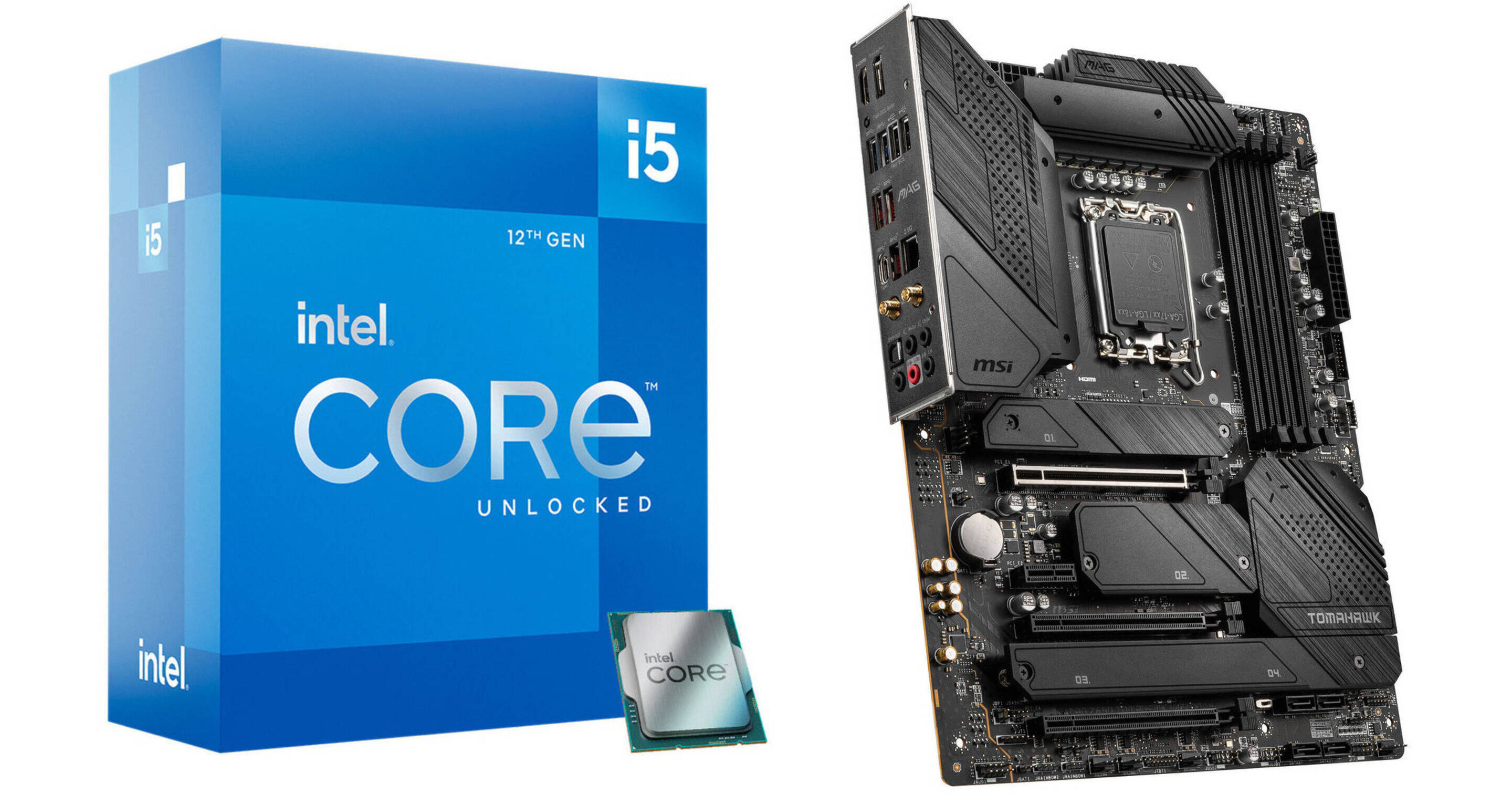 Micro Center Intel Core i5-12600K 10 (6P+4E) Cores 3.7 to 4.9 GHz Unlocked  Desktop Processor with MSI PRO Z690-A WiFi DDR4 LGA 1700 12th Gen ATX