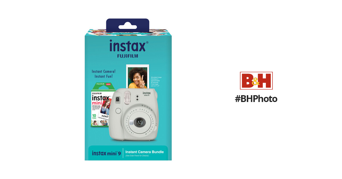 Buy Fujifilm Instax Mini 9 Party box, Smoky White Instant Camera