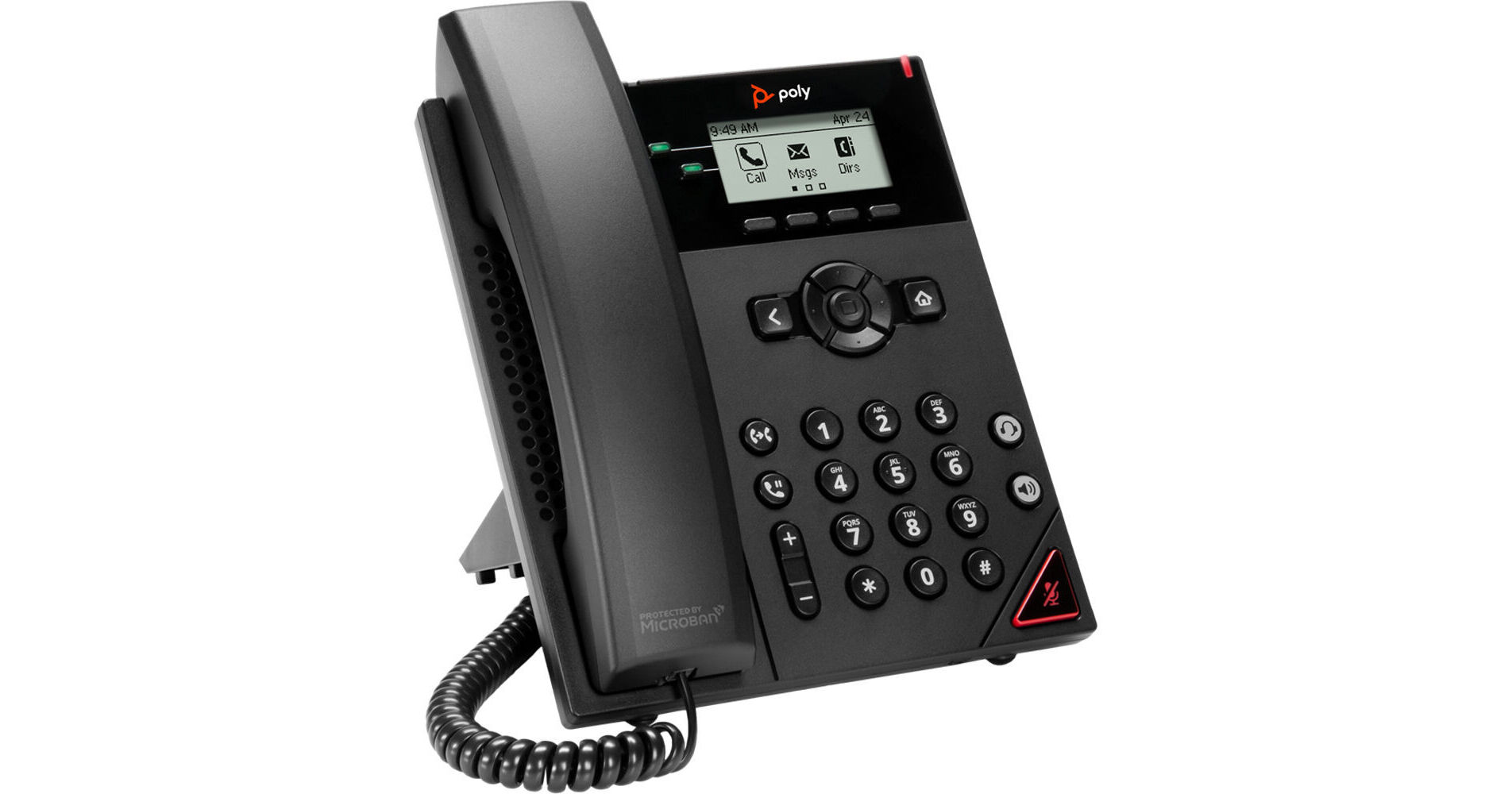 Poly VVX 150 2-Line Business IP Desk Phone 2200-48810-001 B&H